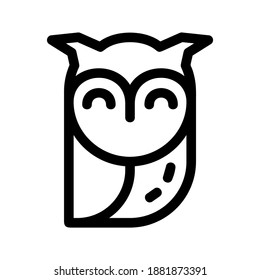 Owl icon or logo isolated sign symbol vector illustration - high quality black style vector icons
