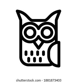 Owl icon or logo isolated sign symbol vector illustration - high quality black style vector icons
