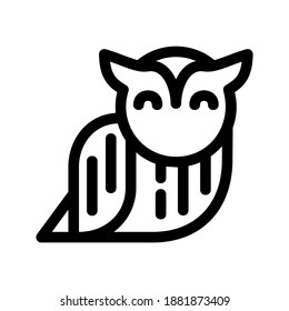 Owl icon or logo isolated sign symbol vector illustration - high quality black style vector icons
