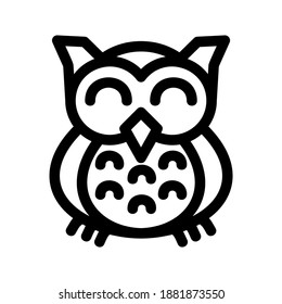 Owl icon or logo isolated sign symbol vector illustration - high quality black style vector icons
