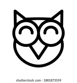Owl icon or logo isolated sign symbol vector illustration - high quality black style vector icons
