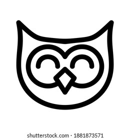 Owl icon or logo isolated sign symbol vector illustration - high quality black style vector icons
