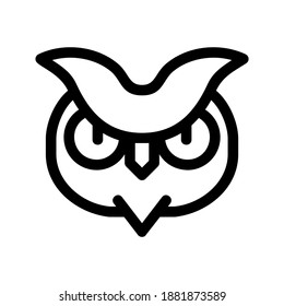 Owl icon or logo isolated sign symbol vector illustration - high quality black style vector icons
