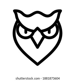 Owl icon or logo isolated sign symbol vector illustration - high quality black style vector icons
