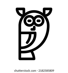 owl icon or logo isolated sign symbol vector illustration - high quality black style vector icons
