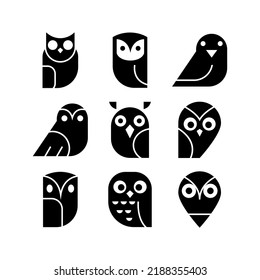 owl icon or logo isolated sign symbol vector illustration - high quality black style vector icons
