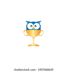 owl icon logo. simple and unique.vector illustration

