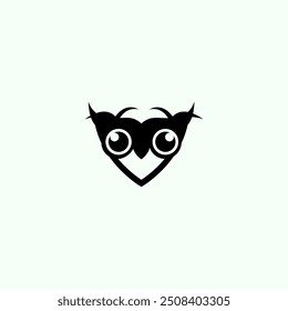 Diseño de Vector de logotipo de icono de búho. ilustración de stock.