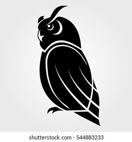 Owl icon on a white background