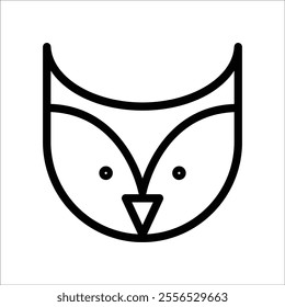 Owl icon, owls or Manguni are a group of birds that are members of the order Strigiformes. This bird is a carnivorous bird that is active at night (nocturnal)