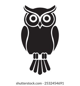 Owl Icon Representing Nocturnal Wildlife