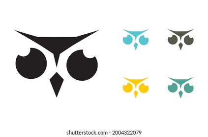 Eule-Symbol-Set, Inspiration für Logo-Symbol Symbol-Poster und Banner