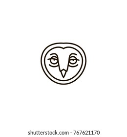 owl icon. sign design