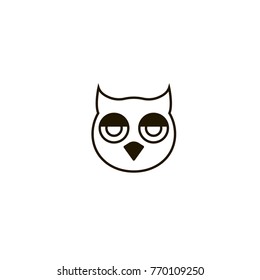 owl icon. sign design