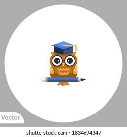 Owl icon sign vector,Symbol, logo illustration for web and mobile