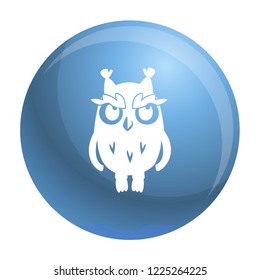 Owl icon. Simple illustration of owl vector icon for web design isolated on white background