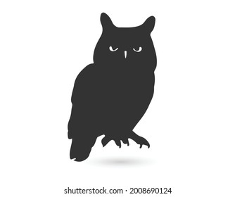 Eule-Symbol-Zeichen, Vektorgrafik