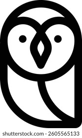 owl icon. Thin Linear Style Design Isolated On White Background