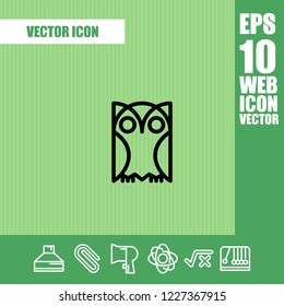 Owl icon vector