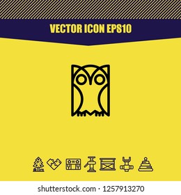 Owl icon vector