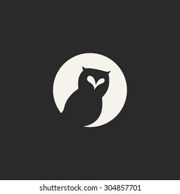 Owl Icon Vector Stock Vector Royalty Free
