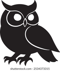 Owl icon vector art design Owl icon vector silhouette Owl vector drawing illustration