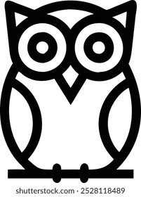 Eulensymbol, Vektordesign-Kunst
