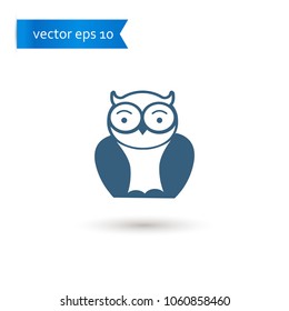 owl. owl icon. owl vector. flat style. sign design vector. sign design. Vector EPS 10