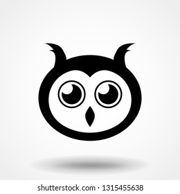 Owl icon. Vector illustration.