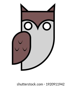 an owl icon vector illustration