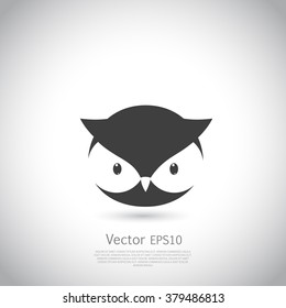 Owl icon. Vector illustration.