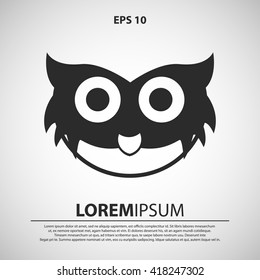 owl icon. owl vector illustration