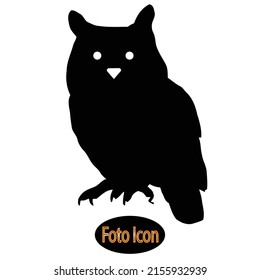 owl icon. Vector illustration eps10