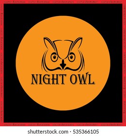 owl icon vector illustration eps10.