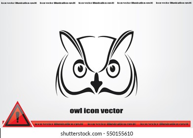 owl icon vector illustration eps10.