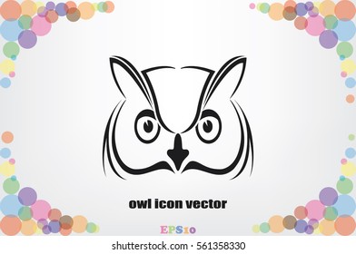 owl icon vector illustration eps10.