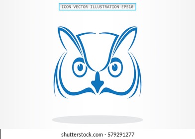 owl icon vector illustration eps10.