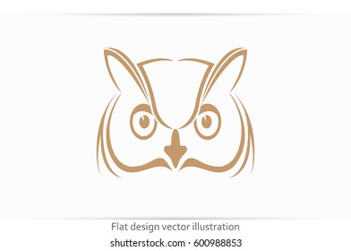 owl icon vector illustration eps10.
