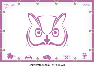 owl icon vector illustration eps10.
