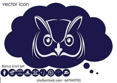 owl icon vector illustration eps10.