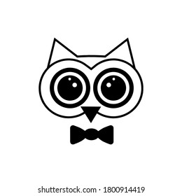 plantilla de logotipo de ilustración de vectores de icono de owl 