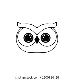 owl icon vector illustration logo template 