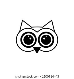 owl icon vector illustration logo template 