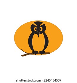 diseño simple de ilustración vectorial de icono de owl
