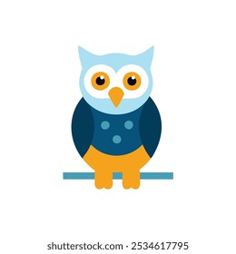 owl icon vector illustration style