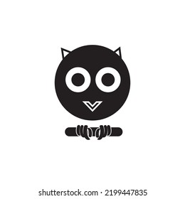  owl icon vector illustration symbol design