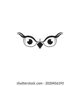 owl icon vector illustration template design