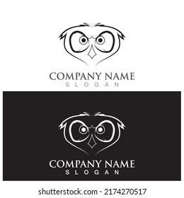 owl icon vector illustration template design