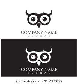 owl icon vector illustration template design