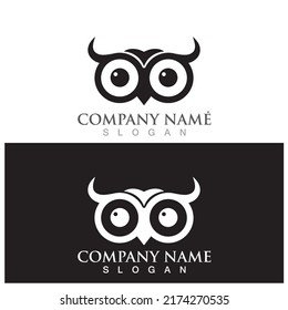 diseño de la plantilla de ilustración del vector de icono de owl
